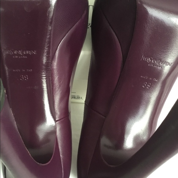YvesSaintLaurent Palais 105 Magenta Leather Pumps - Picture 5 of 7